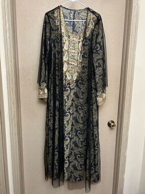 2 Piece Eid Abaya Set - Size 1XL
